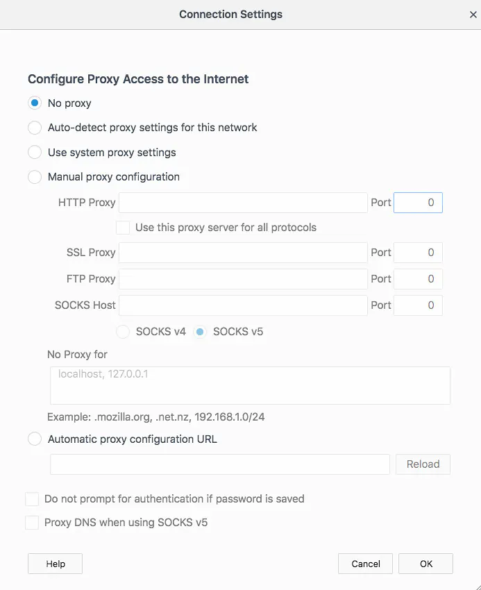 Step 3 how to use SOCKS5 proxies in Mozilla Firefox browser